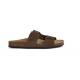 D BRIONIA L D35LSL nubuck marron GEOX Mules boucles réglables claquettes