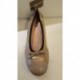 BALAST ballerine plate confortable élastiquée cuir beige mordorée  LALET