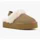 Sabot bride élastique cuir suédé Cognac YWPLA07 COLORS OF CALIFORNIA