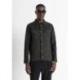 CHEMISE REGULAR FIT EN DENIM VERT KAKI
