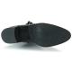 Bottine féminine JB MARTIN Cuir Vernis Noir LOUVRE talon de 4,5cm toile strech + zip