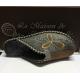 Mule talon compensé bout fermé 4205 Maison de L’Espadrille Textile  KAKI/GRIS
