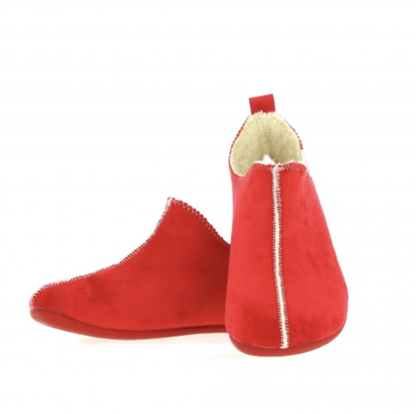 chaussons/pantoufles neufs La Vague Poulaine rouge taille 40