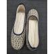 Ballerine d'intérieure femme, fantaisie motifs "fleurs" La MAISON DE L'ESPADRILLE - 2051 Marine/Beige