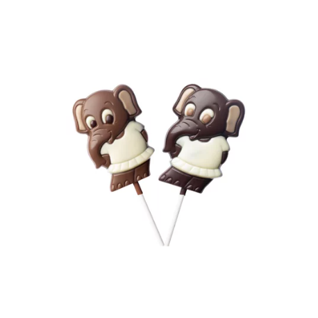 Choco'cette crocodile, lion, éléphant au chocolat au lait 25g