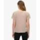 SUPERDRY T-shirt flammé à logo brodé et col V