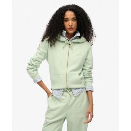 SUPERDRY Sweat à capuche zippé à logo Essential