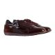 Baskets sport ville chic Cuir Vernis Bordeaux ou Noir lacet + zip D36NOA GEOX décontractée respirante