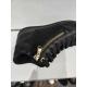 Baskets montantes GeoxD MYRIA D3668B Cuir Noir lacet + zip respirante