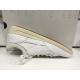 Baskets MYRIA Blanc dorés D3568A GEOX lacet + zip respirante