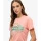 SUPERDRY T-shirt slim à strass Vintage Logo
