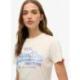 SUPERDRY T-shirt slim à strass Vintage Logo