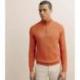 Pull IZAC col montant camionneur orange foncé