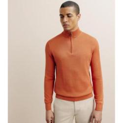 Pull IZAC col montant camionneur orange foncé