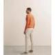 Pull IZAC col montant camionneur orange foncé