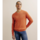 Pull col V manches longues orange foncé IZAC