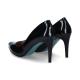 Escarpin G 8 REGINE femme VERNIS NOIR GIULIA mode élégance confort talon haut 8cm