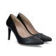 Escarpin G 8 REGINE femme GIULIA mode élégance confort talon haut 8cm ANTRACITA HABIBI NOIR