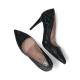 Escarpin G 8 REGINE femme GIULIA mode élégance confort talon haut 8cm ANTRACITA HABIBI NOIR