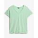 SUPERDRY T-shirt flammé à logo brodé et col V