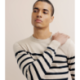 Pull col rond beige izac