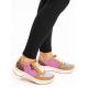 Baskets SAPPORO Velours Leo Glossy Azzuro ARA SHOES 27540-06 lacet + zip
