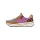 Baskets SAPPORO Velours Leo Glossy Azzuro ARA SHOES 27540-06 lacet + zip