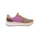 Baskets SAPPORO Velours Leo Glossy Azzuro ARA SHOES 27540-06 lacet + zip