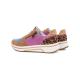 Baskets SAPPORO Velours Leo Glossy Azzuro ARA SHOES 27540-06 lacet + zip