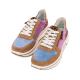 Baskets SAPPORO Velours Leo Glossy Azzuro ARA SHOES 27540-06 lacet + zip
