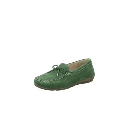 Mocassins ALABAMA  Cuir velours vert FEMME CONFORTABLE 12-19212-27 noeud coup de pied