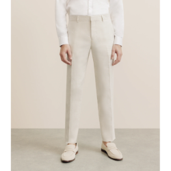 Pantalon 100% lin beige IZAC
