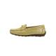 Mocassins ALABAMA  Cuir VERNIS JAUNE FEMME CONFORTABLE 12-19212-27 noeud coup de pied