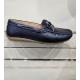 Mocassins ALABAMA  Cuir Marine Irisé FEMME CONFORTABLE 12-19212-32  noeud coup de pied
