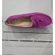 Mocassins ALABAMA  Cuir velours Fushia FEMME CONFORTABLE 12-19212-43 noeud coup de pied