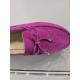 Mocassins ALABAMA  Cuir velours Fushia FEMME CONFORTABLE 12-19212-43 noeud coup de pied