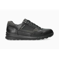 Sport chic MEPHISTO Cuir Noir BRADLEY RANDY 6100 lacet + zip et semelle amovible