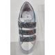 Baskets SEMERDJIAN scratchs paillettes Bleu ciel Rose semelle amovible glitter pailletes femme GAREN 11639