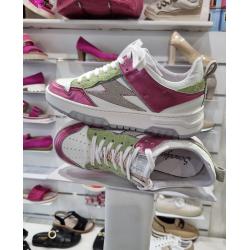 Baskets CHITA 11381 Rose/blanc/vert SEMERDJIAN Semelle amovible femme SMR23