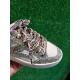 Basket NOUBAR Blanc/ Glitter argent paillettes B727 lacet blanc SMR23 semelle amovible