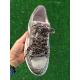 Basket NOUBAR Blanc/BEIGE VERNIS JAUNE FLUO paillettes 11487 lacet Blanc SMR23 semelle amovible