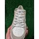 Basket NOUBAR Blanc/BEIGE VERNIS JAUNE FLUO paillettes 11487 lacet Blanc SMR23 semelle amovible