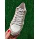 Basket NOUBAR Blanc/BEIGE VERNIS JAUNE FLUO paillettes 11487 lacet Blanc SMR23 semelle amovible