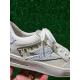 Basket NOUBAR Blanc/ Glitters Bleu Ciel paillettes A125 lacet Blanc semelle amovible