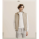 Blouson sans manche beige IZAC