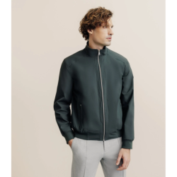 Blouson col montant kaki IZAC