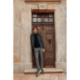 Blouson col montant kaki IZAC