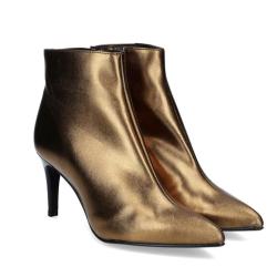 Bottine SOFIA GOLDEN GLIMMER à talon fin de 7cm forme pointue fermeture éclair pour l'enfiler