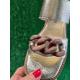 Sandales SOFTWAVES 8.96.14 talon bottier BIRDIE CUIR DORE PLATINO fantaisie