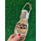 Sandales SOFTWAVES 8.96.14 talon bottier BIRDIE CUIR DORE PLATINO fantaisie